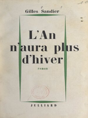 cover image of L'an n'aura plus d'hiver